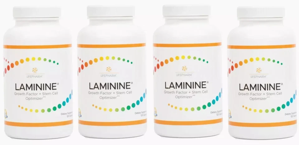 4 AUTHENTIC LifePharm Laminine Supplement 120 Capsules Total - EXP 07/2026! - Image 1 of 1