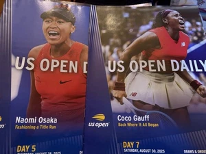 2025 US OPEN Daily Programs Day 5 & 7 Naomi Osaka & Coco Gauff - Picture 1 of 1