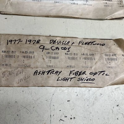 GM 1616850 AshTray Fiber Optic Light Shield 1977-78 (9) Caddy Deville&Fleetwood - Image 1 of 4