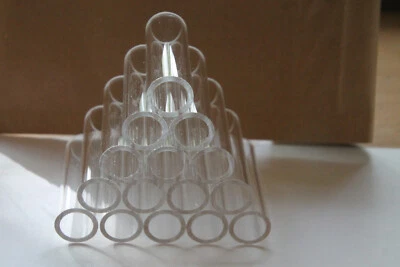 MARKENLOS Garnelen Höhle,klar,Acryl, 15 Röhren, Versteck