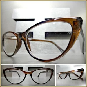 Classy Elegant Modern Cat Eye READING GLASSES READERS RX Able Optical Frame C04 - Picture 1 of 14