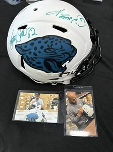 Jimmy Smith & Keenan Mccardell Dual Signed Full Size Authentic Helmet Jaguars  - Picture 1 of 7
