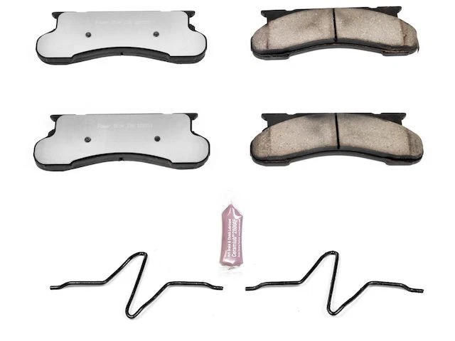 Front Power Stop Brake Pad Set fits Ford F250 1976-1994 4WD 65XQWW - Image 1 of 1