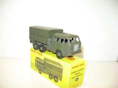 Dinky Toys Camion Militare Berliet 6X6 Modello N3 Cerchi Pieni Senza Ref.80D M - Immagine 1 di 4