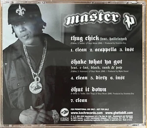 Master P Thug Chick/Shake What Ya Got 7trk US Promo Remix CD 2005 - Foto 1 di 2