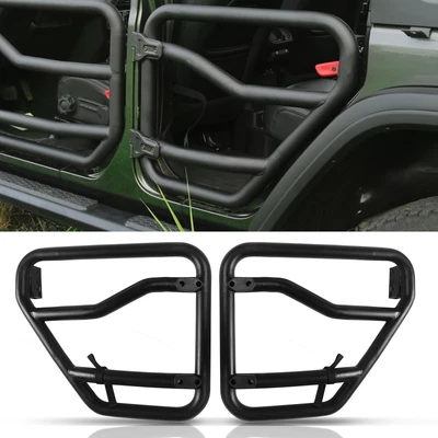 Rugged Ridge Fortis Rear Tube Doors For 2018-25 Jeep JL / 2020+ JT Left & Right - Imagem 1 de 4