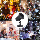 LED Christmas Snowflake Laser Light Snowfall Projector IP65 Moving Snow Outd WIN