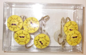 SOL Y GAFAS, 1 Docena Decorativo, TOTALMENTE NUEVO, Ganchos de Ducha - Imagen 1 de 6