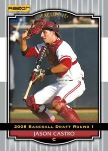 2008 Razor Signature Series Silver #10 Jason Castro Astros (Prospect / RC - Rook