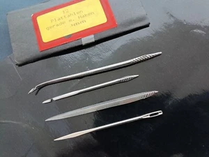BY SNF GERMANY SET OF 4 TYPES AWELS: Cobbler, Leather Craft ,Shoemaking Tools - Picture 1 of 13
