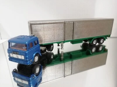 Camion Fiat Shinsei Mini Power con rimorchio scala 1:64 Giappone eccellente - Immagine 1 di 4