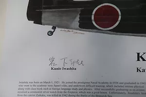 ¡As de combate japonés y As piloto P-39! Arte de aviación firmado por Ernie Boyette - Imagen 1 de 5