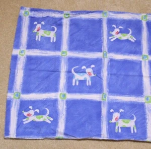 Pillowcase Puppy Dog Blue Westpoint Stevens Combed Cotton Standard Size - Picture 1 of 9