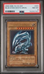 2002 Yu-Gi-Oh Starter Deck Kaiba #SDK-001 Blue-Eyes White Dragon PSA 8 - Picture 1 of 3