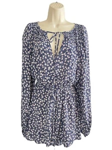 Polo Ralph Lauren Floral Viscose Romper Shorts Long Sleeve Size 4 NEW - Picture 1 of 20