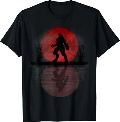 Werewolf Under A Full Blood Moon Howling T-shirt Size S-5XL - Image 1 of 3
