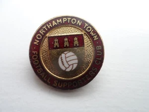Northampton Town Football Supporters Club Enamel Badge (2) - Picture 1 of 2