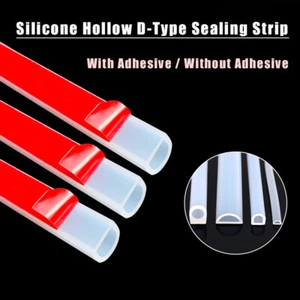 Silicone Hollow Sealing Strip D-Type Self-adhesive Distribution Box Cabinet Seal - Picture 1 of 91