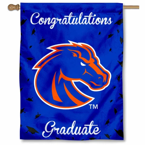 Boise State University Graduation Gift Decorative Flag Cover