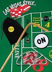 12Pc Craps Kit Set Casino Dice Puck Lammers + 36" Rattan Stick + Acrylic Boat