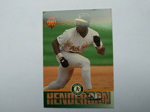 1994 (ATHLETICS) Triple Play #4 Rickey Henderson