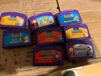 LeapPad 8 Game Lot - Toy 2, Tigger, Batman, Monsters Inc + More - Image 1 of 2