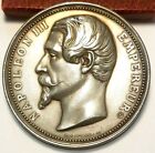 UNIQUE Médaille argent avènement de Napoleon III a l'empire 1852 Oudine silver