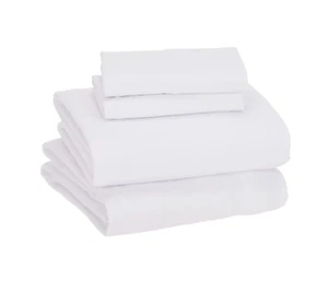 Amazon Basics Lightweight Super Soft Queen Wrinkle-Resistant Microfiber 4-Pc - Picture 1 of 6