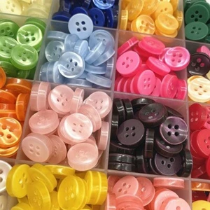 50Pcs Color Resin Cat Eye Buttons 11.5mm Pearl light Bowl Shape Four Eye Sewing - Picture 1 of 28