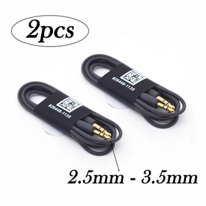 Cable estéreo macho-macho 2 piezas 3,5 mm-2,5 mm para auriculares Bose QC45 QC35II NC700 - Imagen 1 de 5