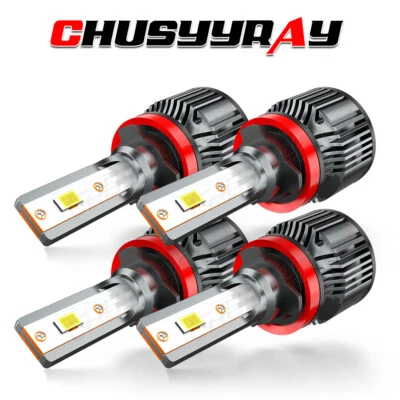 Para Buick Allure 2005-2010 4 piezas H11 + H11 LED faros bombillas de haz alto/bajo blanco Foto 1 de 4