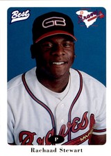 1996 Greenville Braves Best #26 Rachaad Stewart Elgin Illinois IL Baseball Card