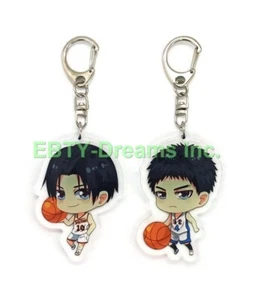 Set of 2 Kuroko's Basketball Basket Anime Acrylic Keychain Kazunari Takao, Yukio - Picture 1 of 2