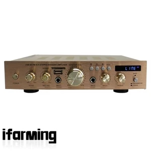 AV-338ST 300W Amplificador de Audio Digital de Alta Potencia BT5.0 HiFi Estéreo Amplificador de Potencia + LED - Imagen 1 de 4