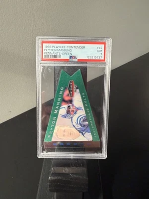 Playoff Contenders 1998 - Banderines Peyton Manning #42 verde (RC) Foto 1 de 2