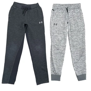 Under Armour Jogger Pants Lot of 2 Youth Large Sportswear Academia Running Gym - Picture 1 of 12