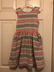 Matilda Jane Striped Dress With Pockets Girl’s Size 8 - Picture 1 of 3