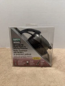 Safety Works Hearing Protector Headphones Digital Radio MP3/AM/FM  #10121816 New - Picture 1 of 8
