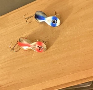 DOS (2) Heddon TINY TAD Modelo 0390 1/4 OZ De Colección Clase - NPB Shiner y NFL Color - Imagen 1 de 5