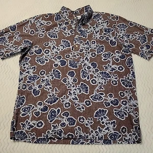 Reyn Spooner Popover Shirt Mens XL Floral Hawaiian All Over Print Short Sleeve - Picture 1 of 6