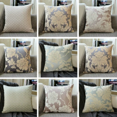 European Throw Sofa Pillow Case Pillow Cover Floral Cushion Cover Home Car Decor - Image 1 of 4