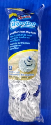 Quickie Mop Refill Wipe Out Microfiber Twist Type F Fits Quickie Mop #72036ML - Image 1 of 4