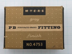 MYERS Perforated Board Fittings Mini Clips Myers PB grey finish No. 4782 - Picture 1 of 9
