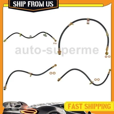 For Acura Legend 1991-1995 Front Rear Kit Brake Hose Line 4PCS - Image 1 of 4