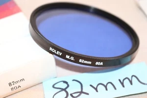 NEW Vtg ROLEV 82mm 80A BLUE FILTER West Germany 82mm 80A Light Balance Filter - Picture 1 of 13
