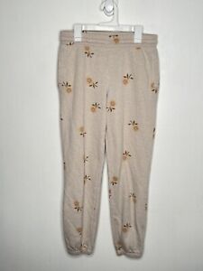 Old Navy Sunflower Jogger Sweatpants Girls Size XL 14-16 Neutral Pull On