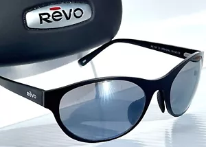 NEW Revo ICON Oval Satin Black POLARIZED Gray Lens Sunglass 1197 01 GY - Picture 1 of 12