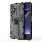 For Xiaomi Redmi Note 12 Turbo, Luxury Shockproof Hybrid Armor Stand Case Cover