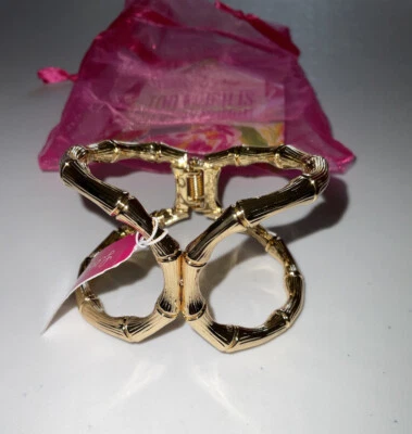Lilly Pulitzer NWT Canopy Gold Metallic Cuff Bracelet - Image 1 of 4
