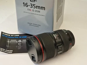 Canon EF 16-35mm F/4 L IS USM Lens Excellent Condition - Picture 1 of 7